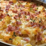 Cheesy Ham Potato Casserole