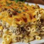 Cheesy Macaroni Hamburger Bake