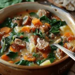 Chicken Sausage & Spinach Soup