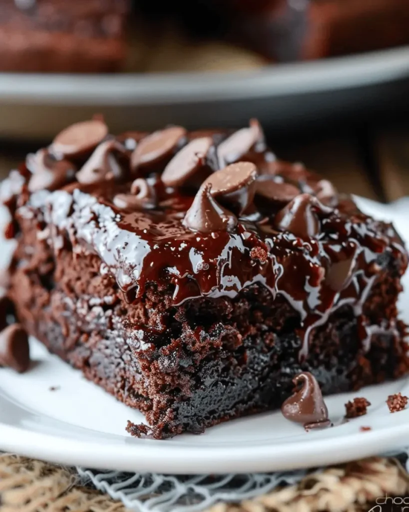 Chocolate Banana Applesauce Cake