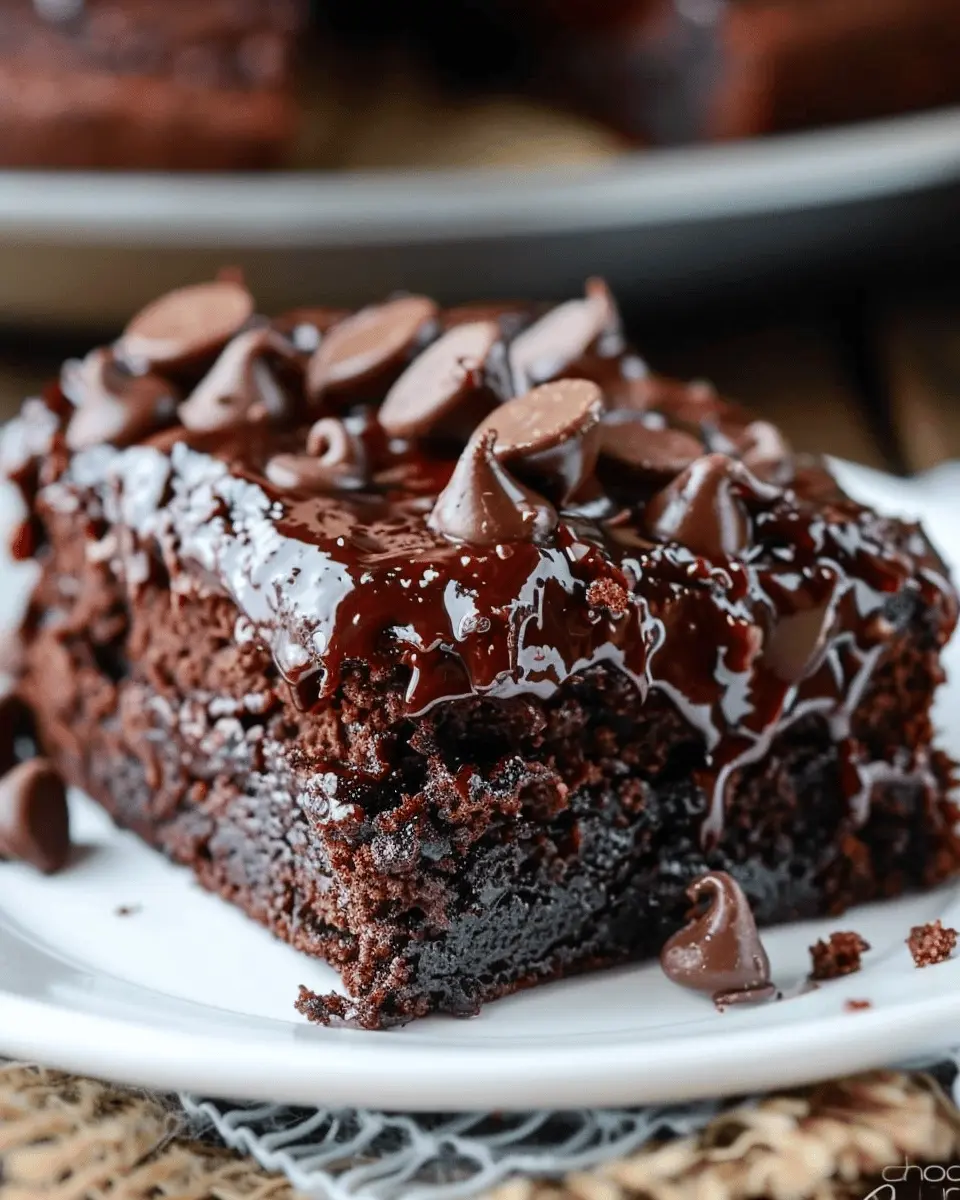 Chocolate Banana Applesauce Cake