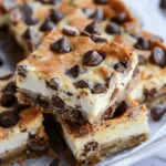 Chocolate Chip Cookie Cheesecake Bars