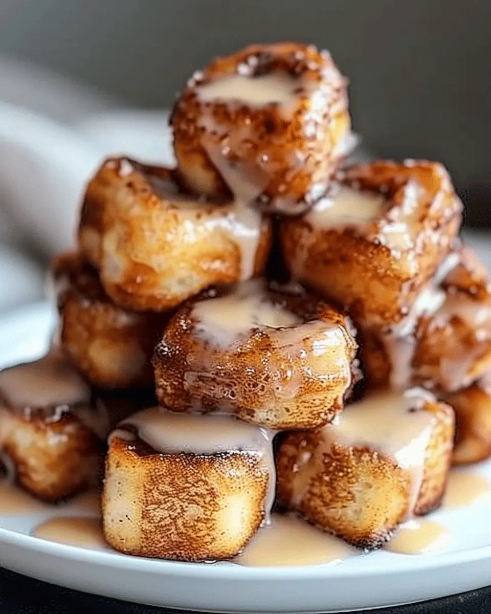 Cinnamon Roll French Toast Bites