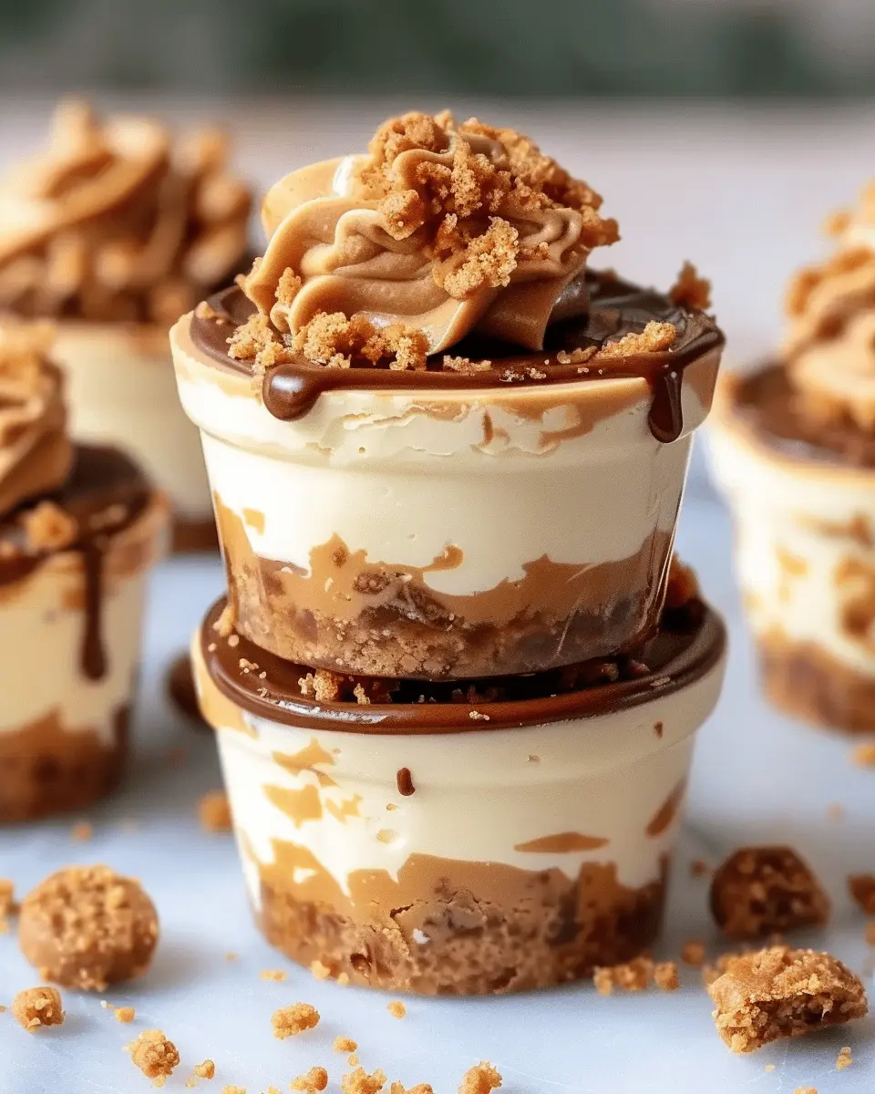 Cookie Butter Cheesecake Cups