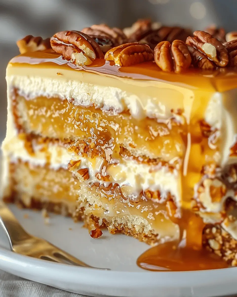 Crème Brûlée Caramel Pecan Cake