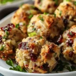 Cranberry Turkey Stuffing Balls Recipe