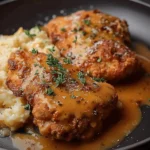 Creamy Pan Fried Chicken
