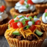 Crispy Taco Cupcakes