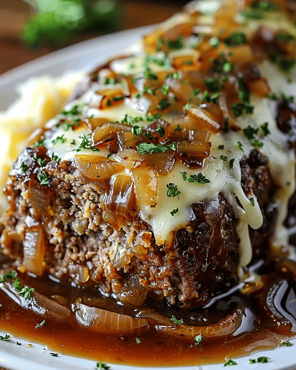 Crockpot French Onion Beefloaf