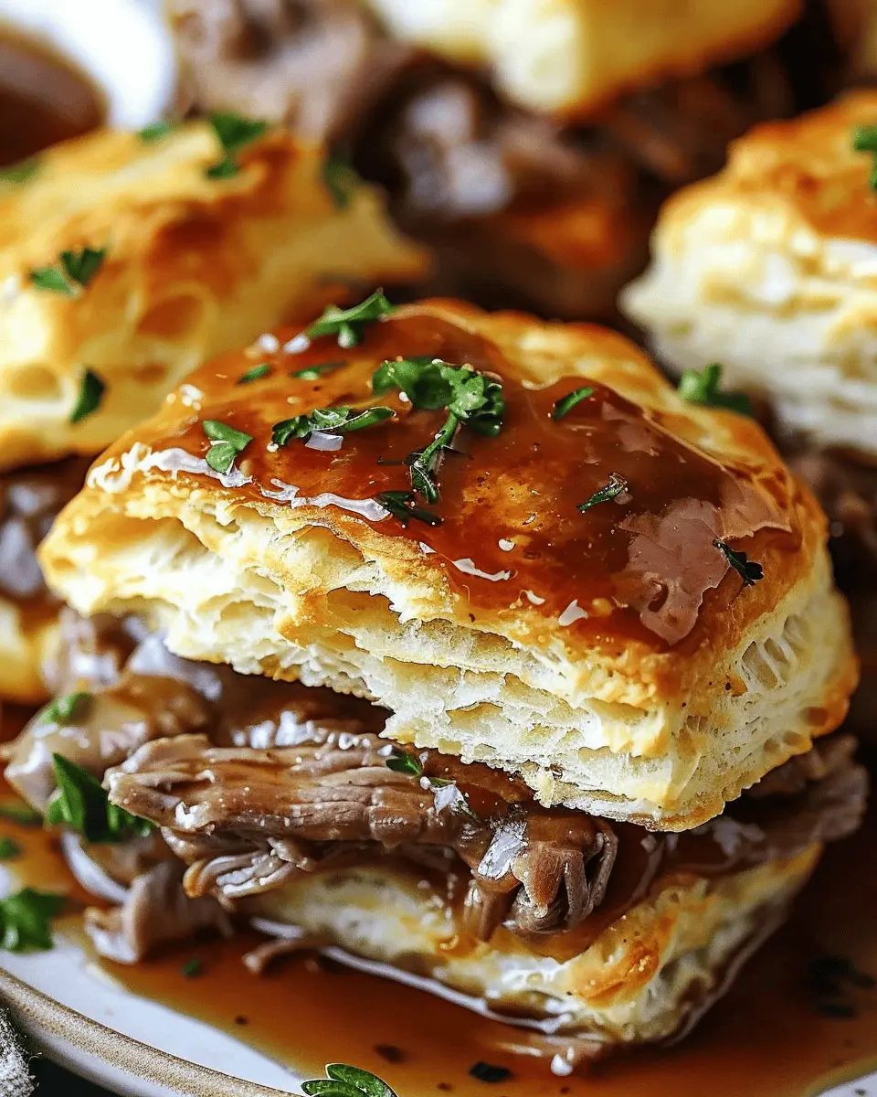 Delicious French Dip Biscuits