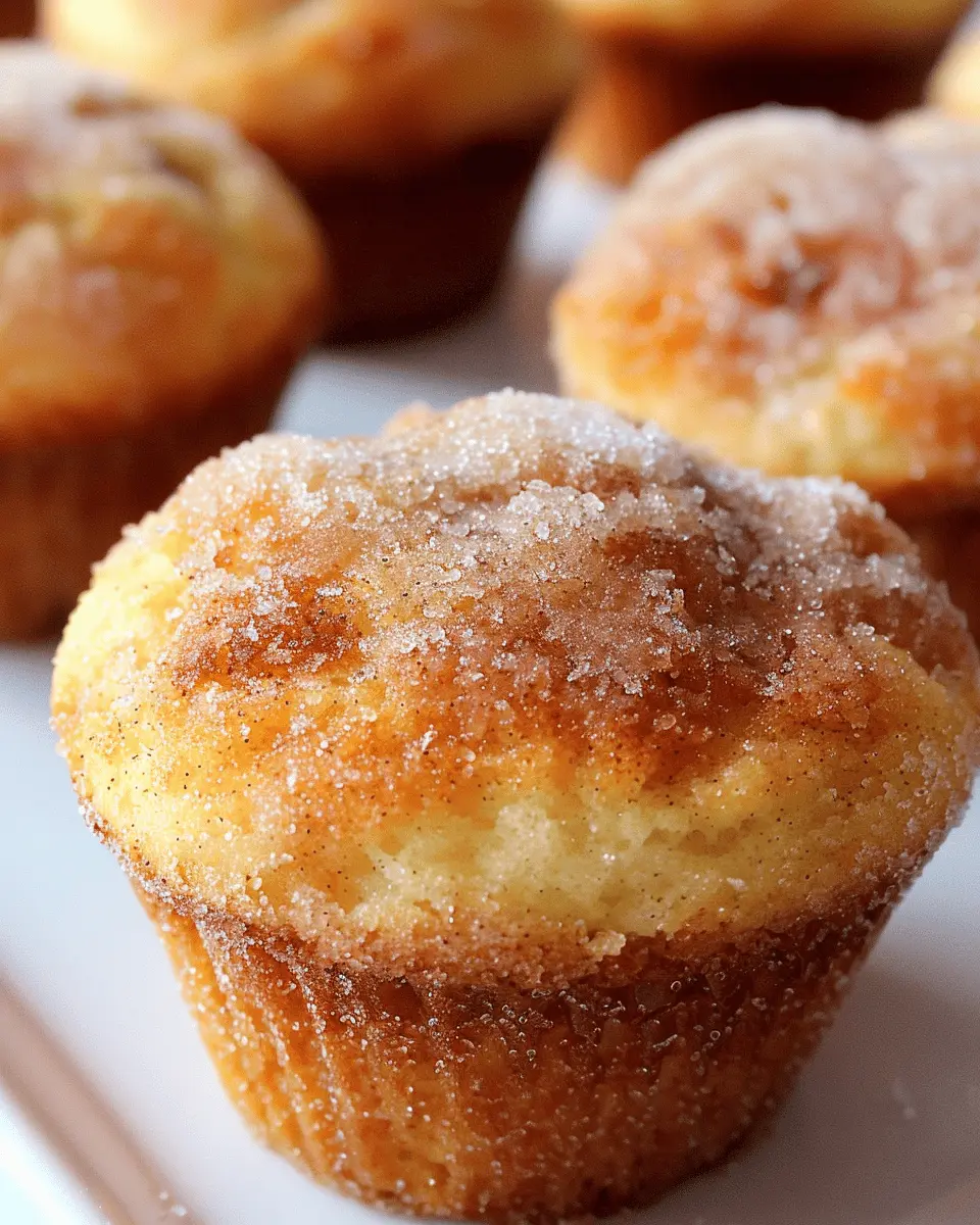 Fluffy Cinnamon Sugar Donut Muffins