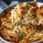 French Onion Chicken Rice Casserole