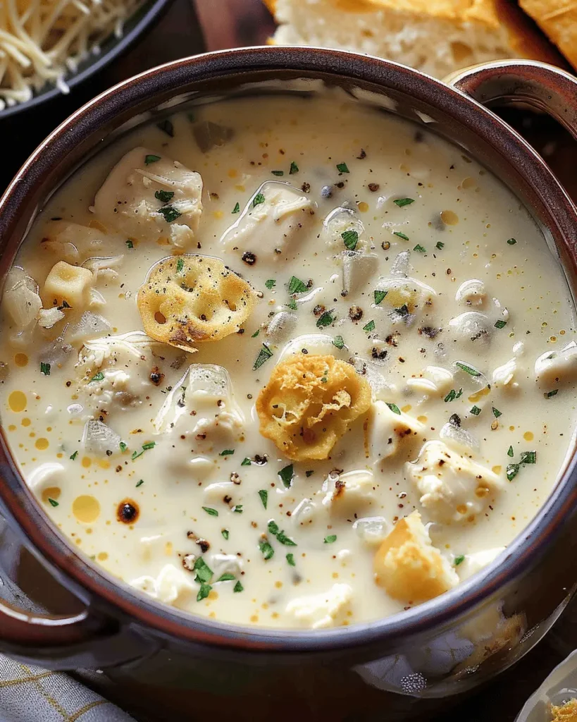 Garlic Parmesan Chicken Chowder