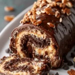 German Chocolate Cake Roll