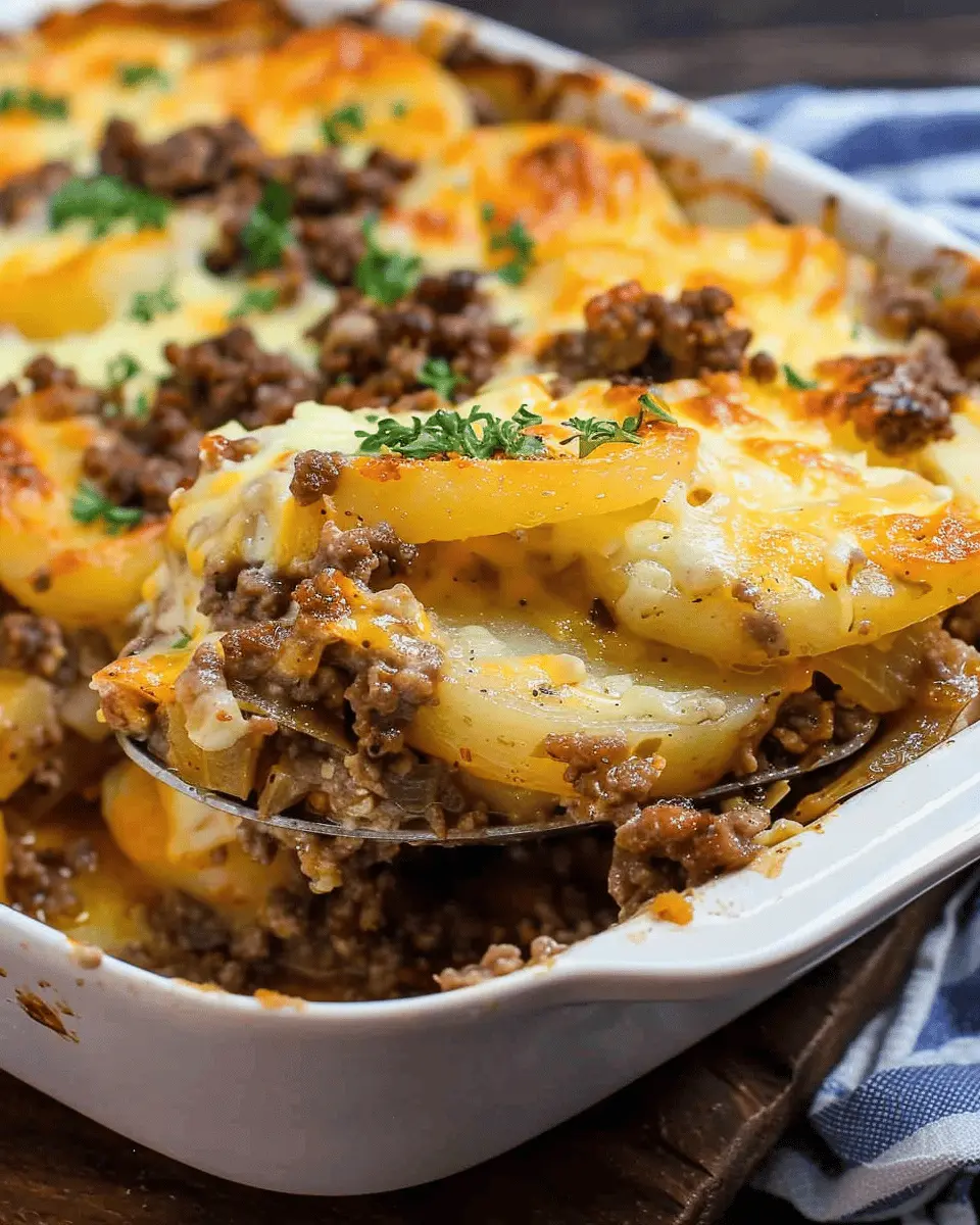 Ground Beef Potato Casserole