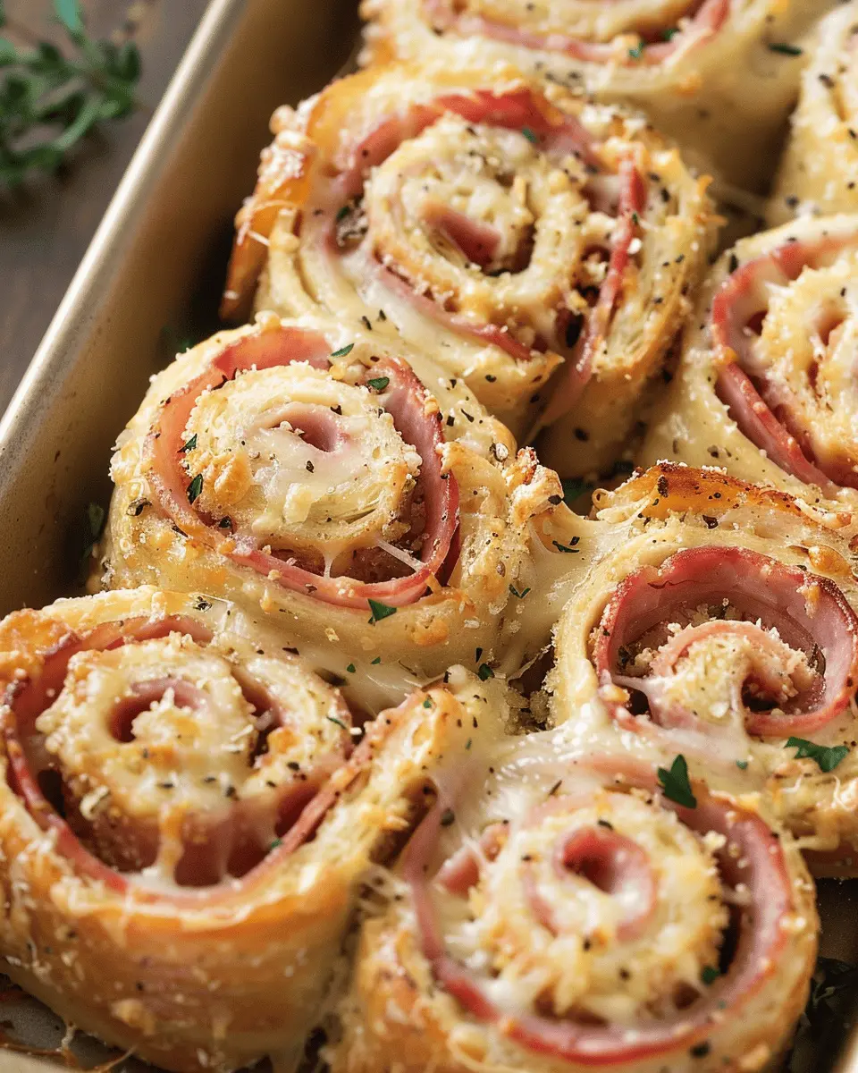 Ham and Cheese Pinwheels