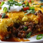 Loaded Chili Cheese Cornbread Bake