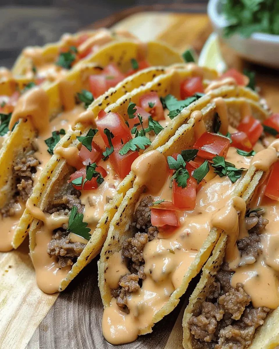 Loaded Taco Creamy Cheese Sauce