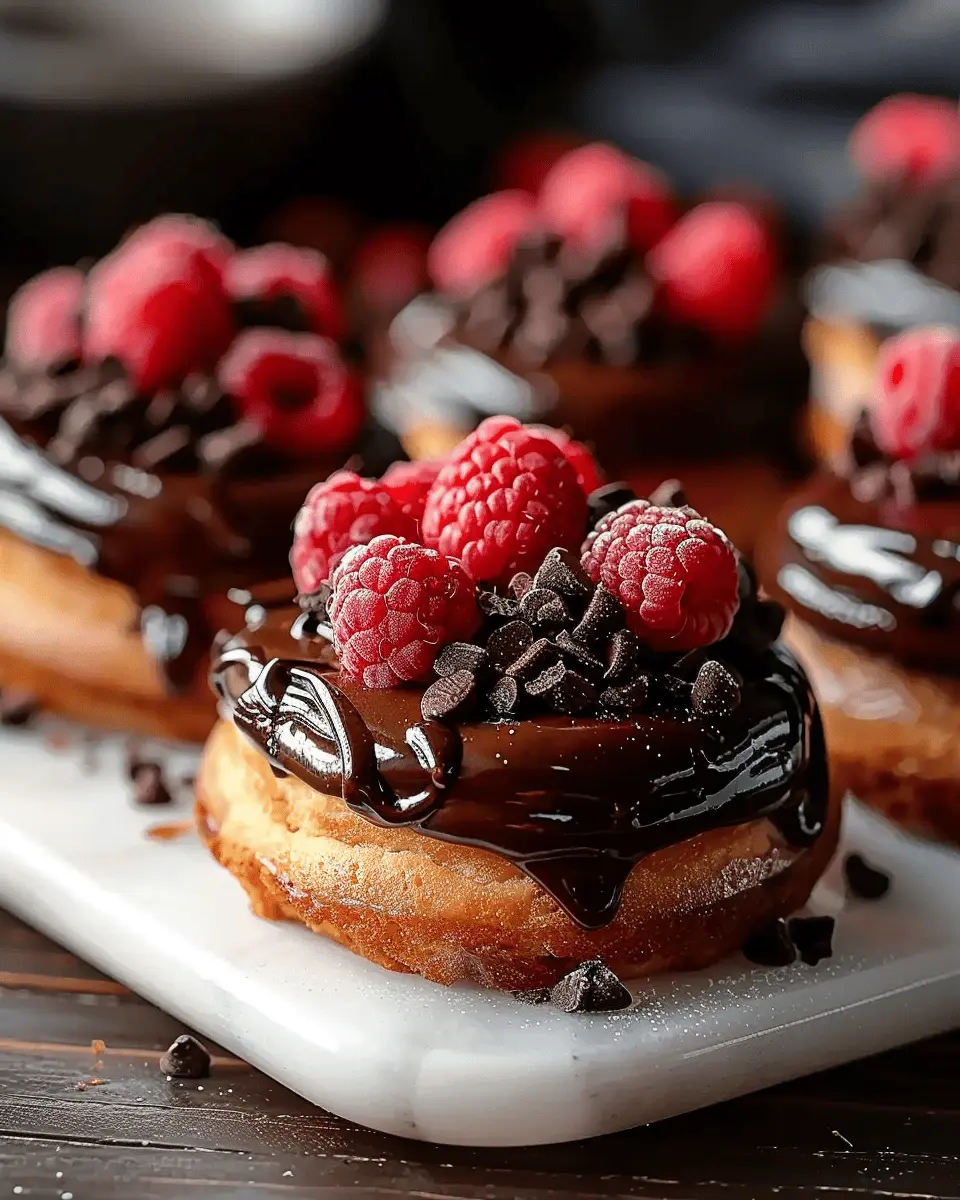 Mini Chocolate Raspberry Cakes