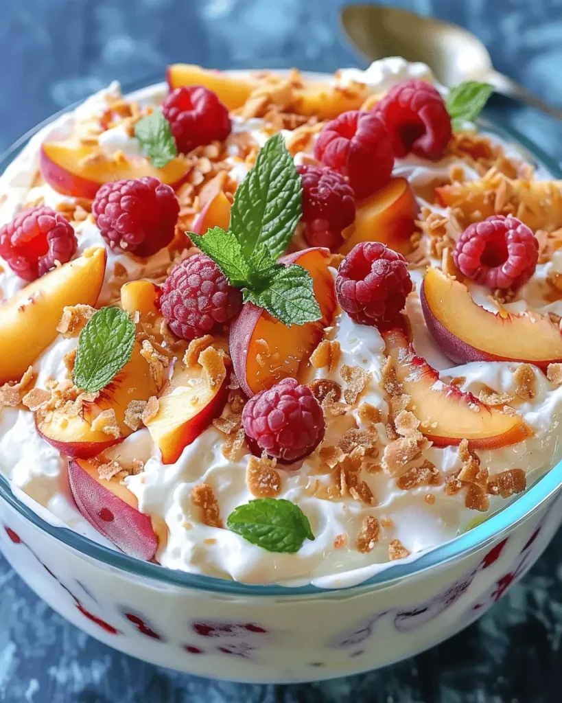 Peach Cheesecake Salad