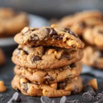 Peanut Butter Banana Chocolate Chip Cookies
