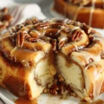 Pecan Caramel Cinnamon Roll