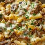 Philly Cheesesteak Pasta Recipe