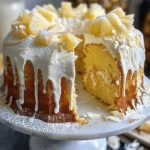 Pineapple Cream Cheese Pound Cake