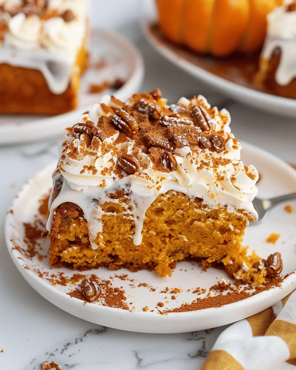 Pumpkin Poke Cake