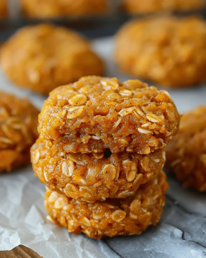 Pumpkin Spice No Bake Cookies