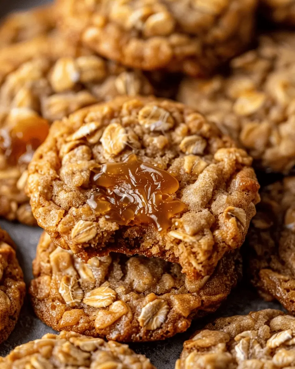 Salted Caramel Oatmeal Cookies