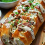 Savory Chicken Bacon Ranch Stuffed Bread
