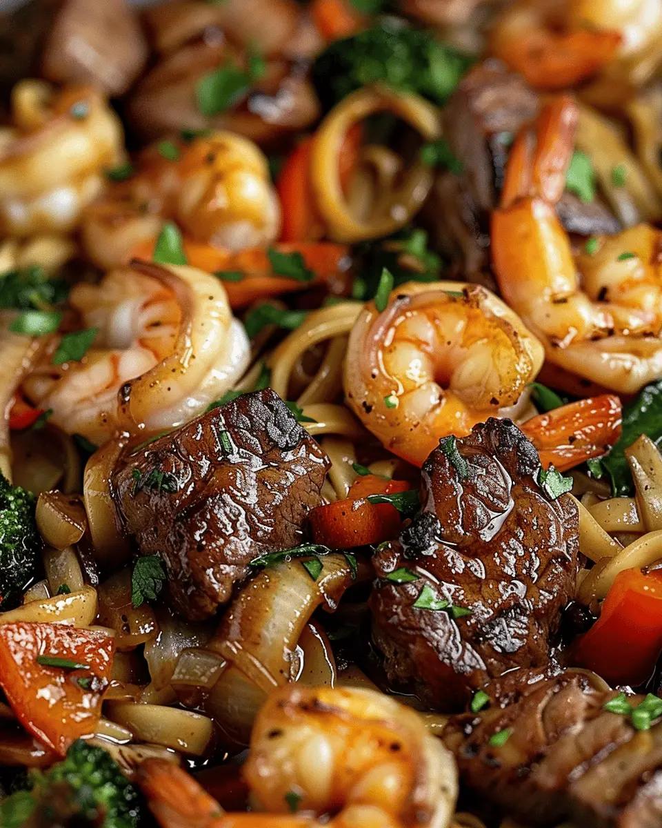 Steak & Shrimp Stir