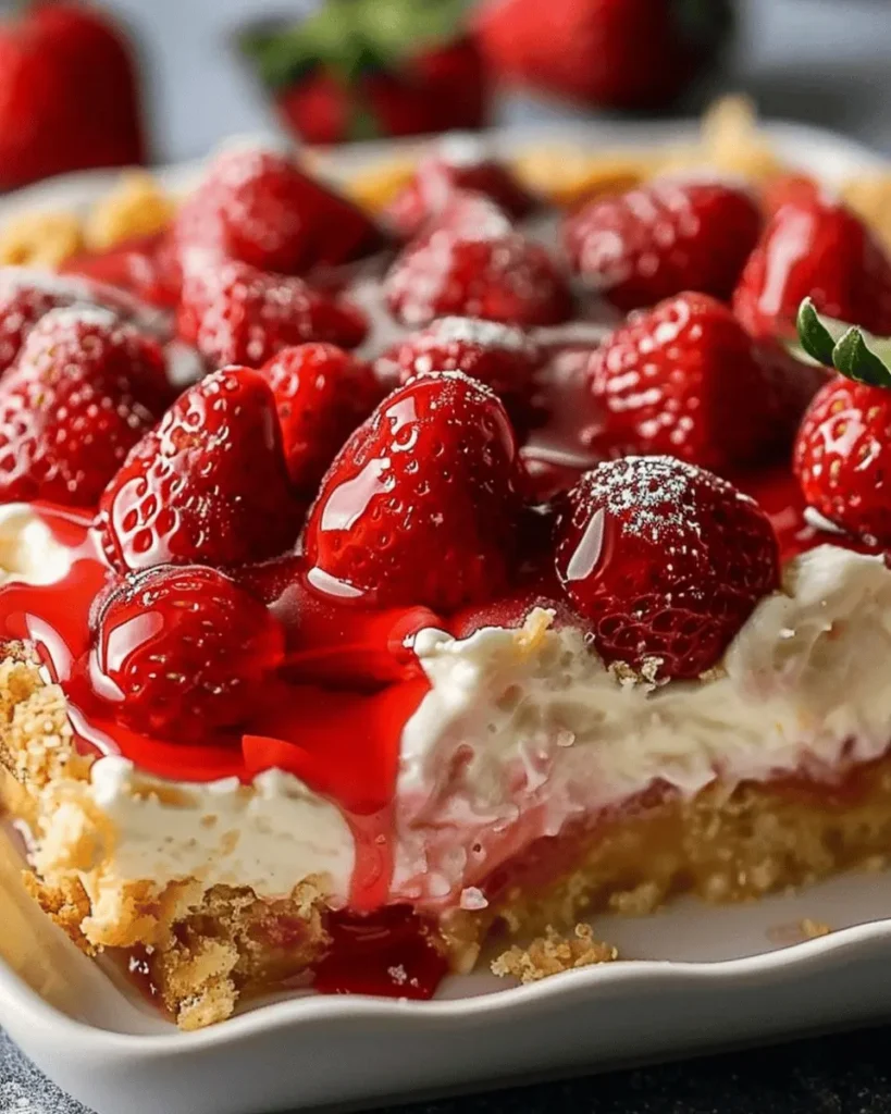 Strawberry Cheesecake Dump Cake