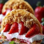 Strawberry Crunch Cheesecake Tacos