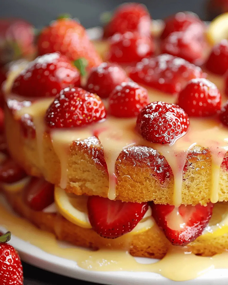Strawberry Lemonade Buttermilk Cake