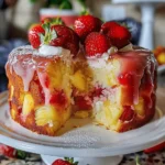 Strawberry Pineapple Pound Cake