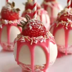 Strawberry Shortcake Candy Apples