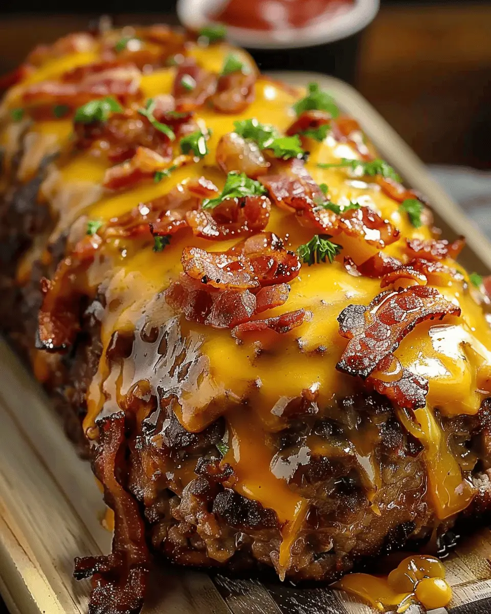 Tasty Bacon Cheeseburger Meatloaf