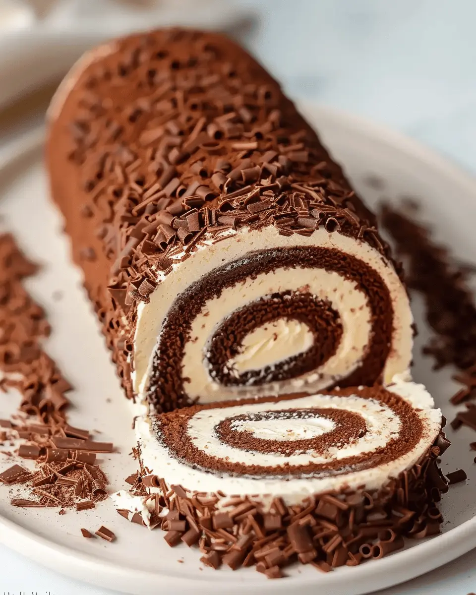 The Best Chocolate Swiss Roll Cake