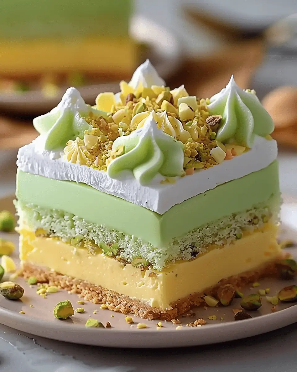 Tropical Pistachio Bliss Cake