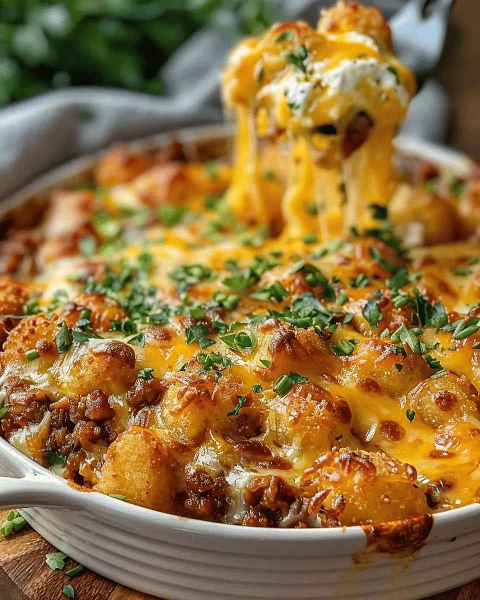 ater Tot Casserole (Cheesy Hotdish)