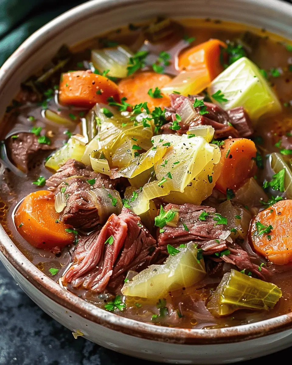 Slow Cooker Corned Beef & Cabbage Stew – A Hearty Comfort Dish You’ll Love