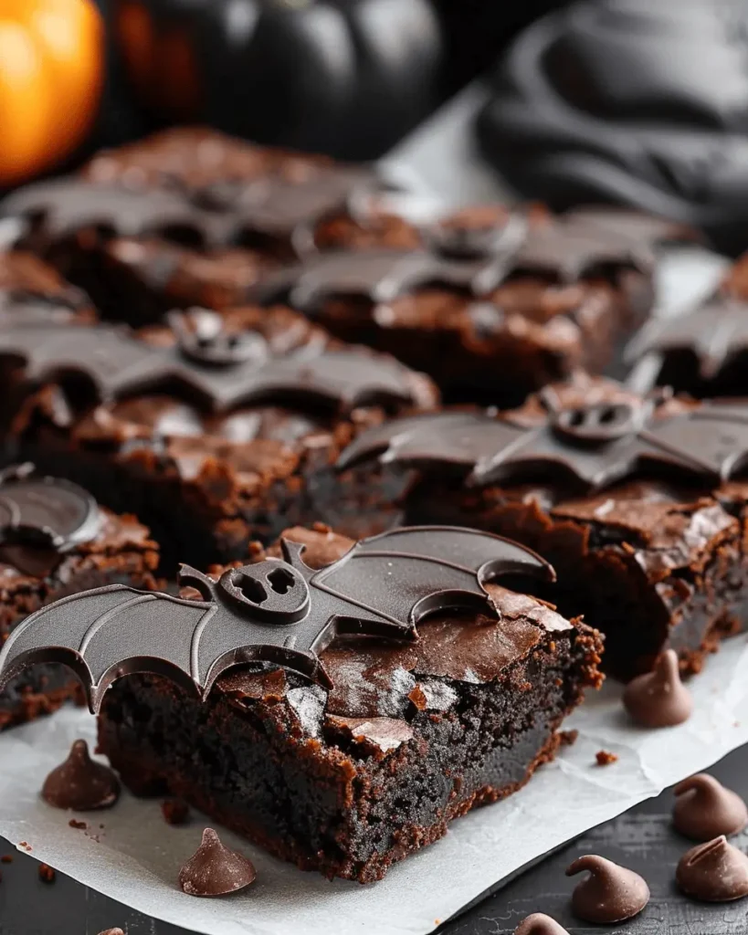 Halloween Bat Brownies