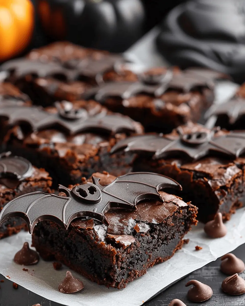 Halloween Bat Brownies