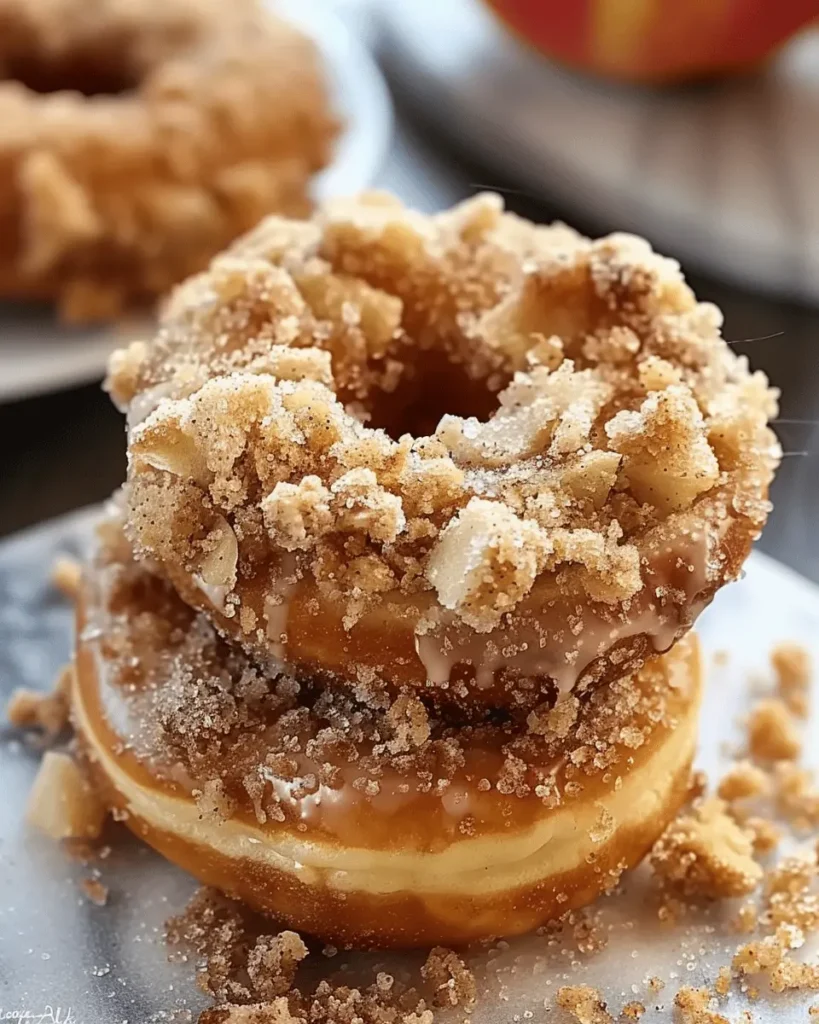 Easy Baked Apple Crumb Donuts