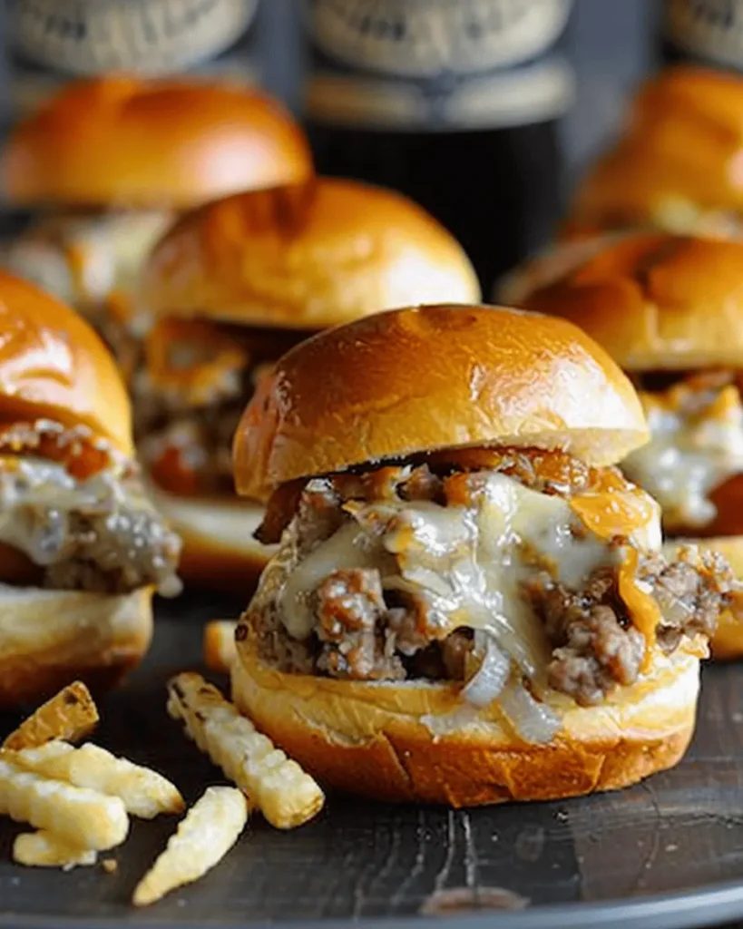 Oktoberfest Bratwurst Beer Cheese Sliders