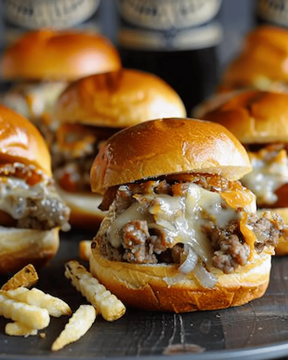 Oktoberfest Bratwurst Beer Cheese Sliders