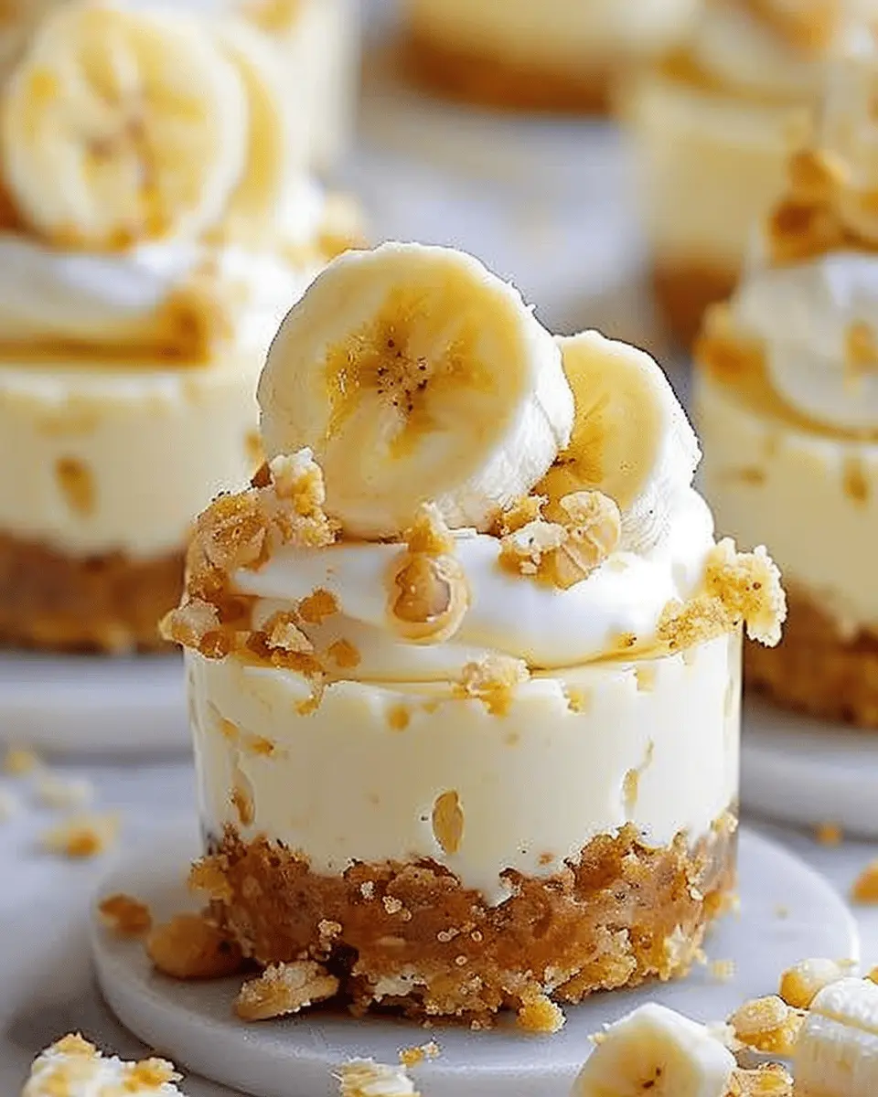Mini Banana Pudding Cheesecakes