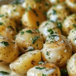 Creamy Garlic Baby Potatoes